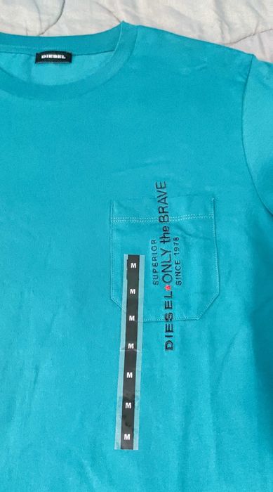 Diesel Тениска superior тъмно зелена M