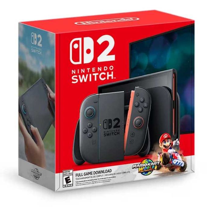 NOU- Consola Nintendo Switch2, Albastru/Rosu + Mario Kart World Bundle