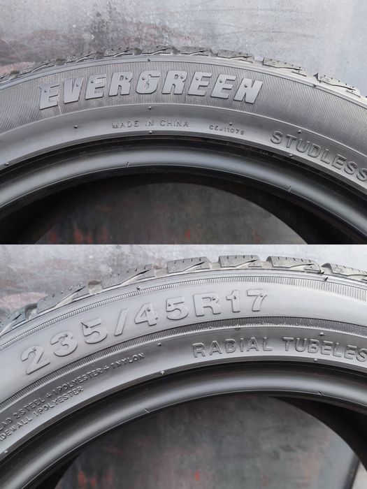 4бр. зимни гуми 235/45/17 Evergreen, XL подсилени 
dot24
7.9mm грайфер