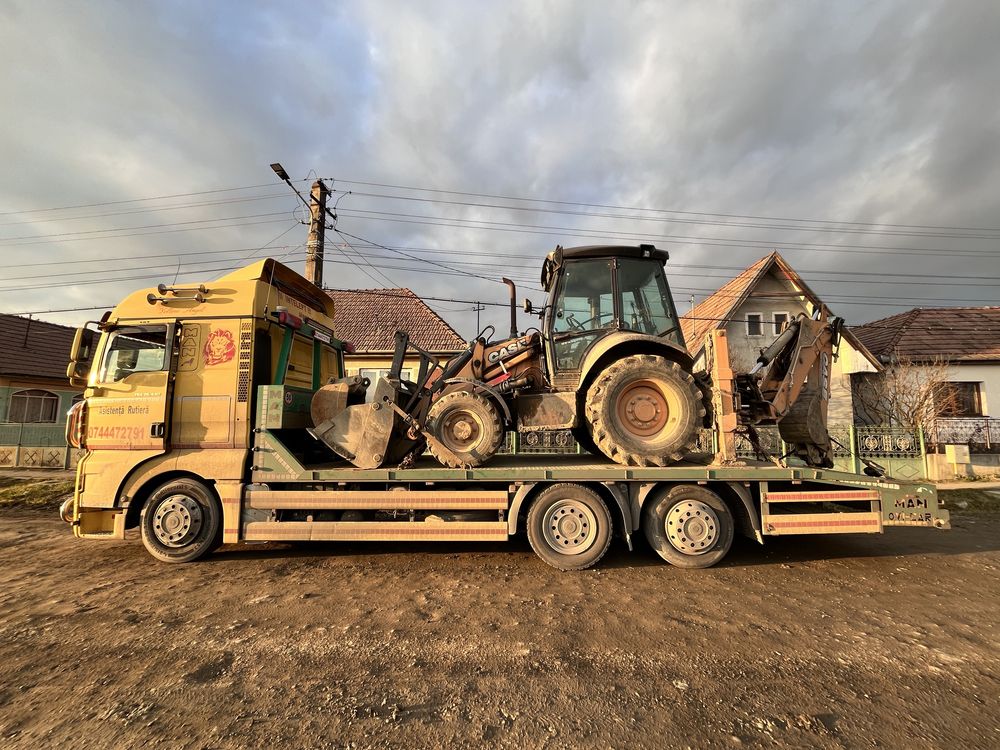 Transport utilaje  agricole tractor Taf combina transport agabaritic
