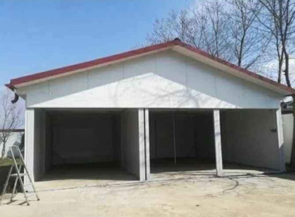Garaje auto modulare pe structura metalica si panouri sandwich