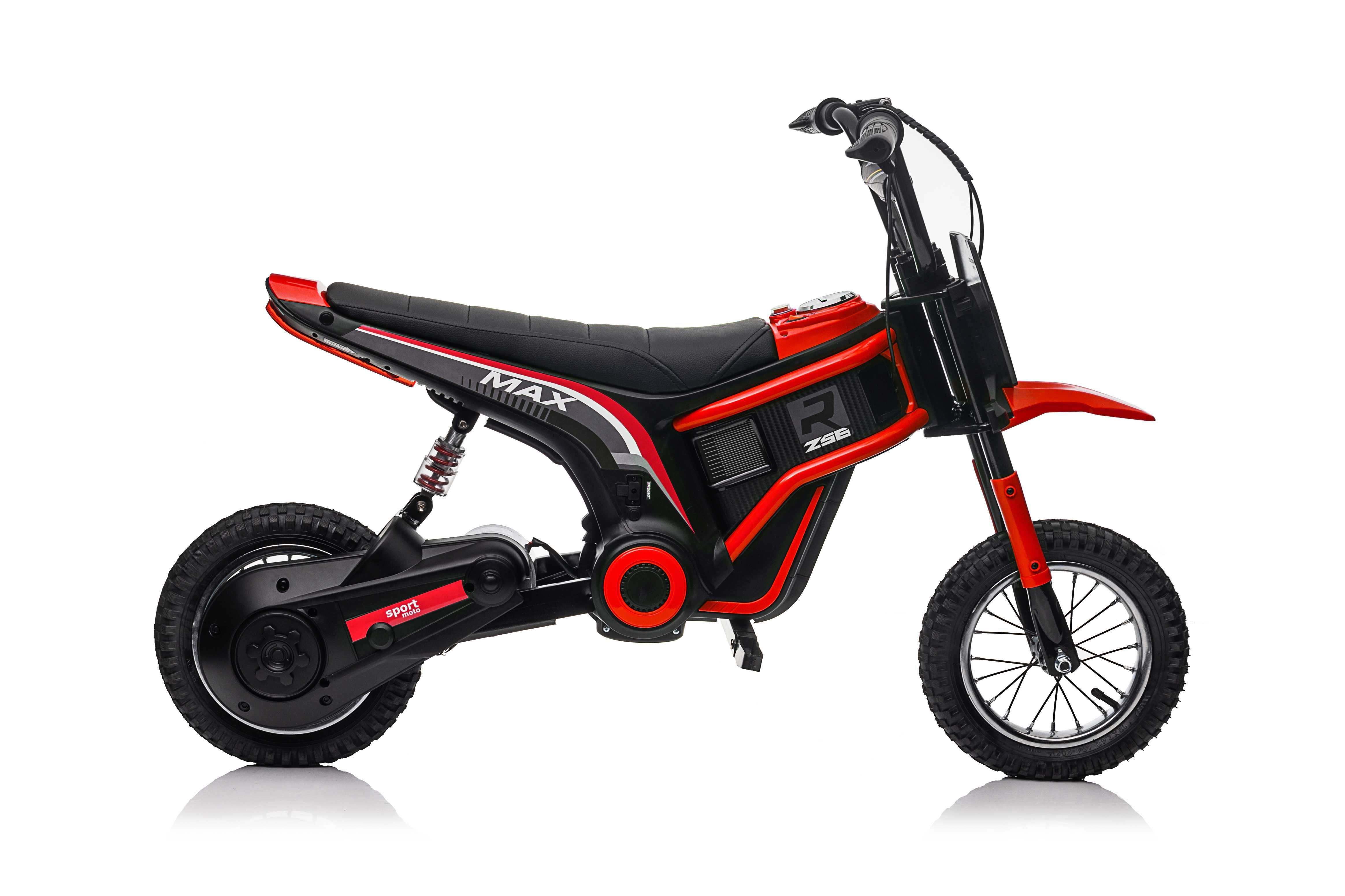 Motocicleta electrica Kinderauto Enduro 350W 24V, roti gonflabile RED