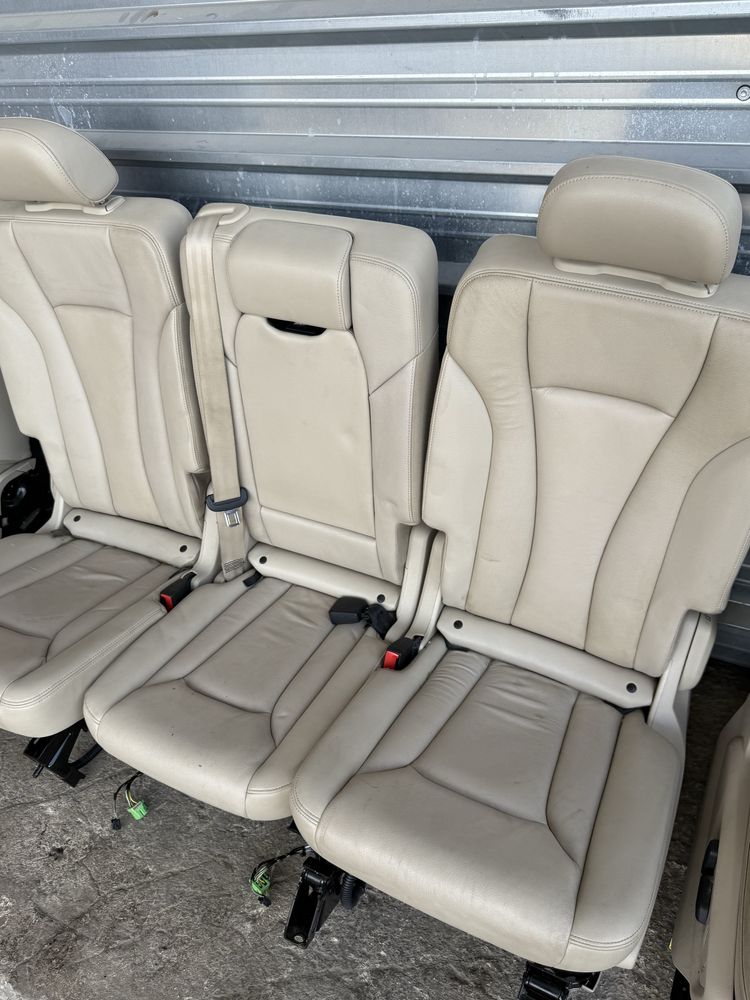 Оригинален 7-местен кожен салон за Audi Q7 4M електрически подгрев н92