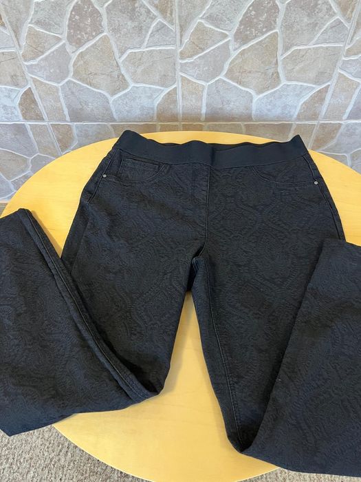 Pantaloni dama elastici negru intens