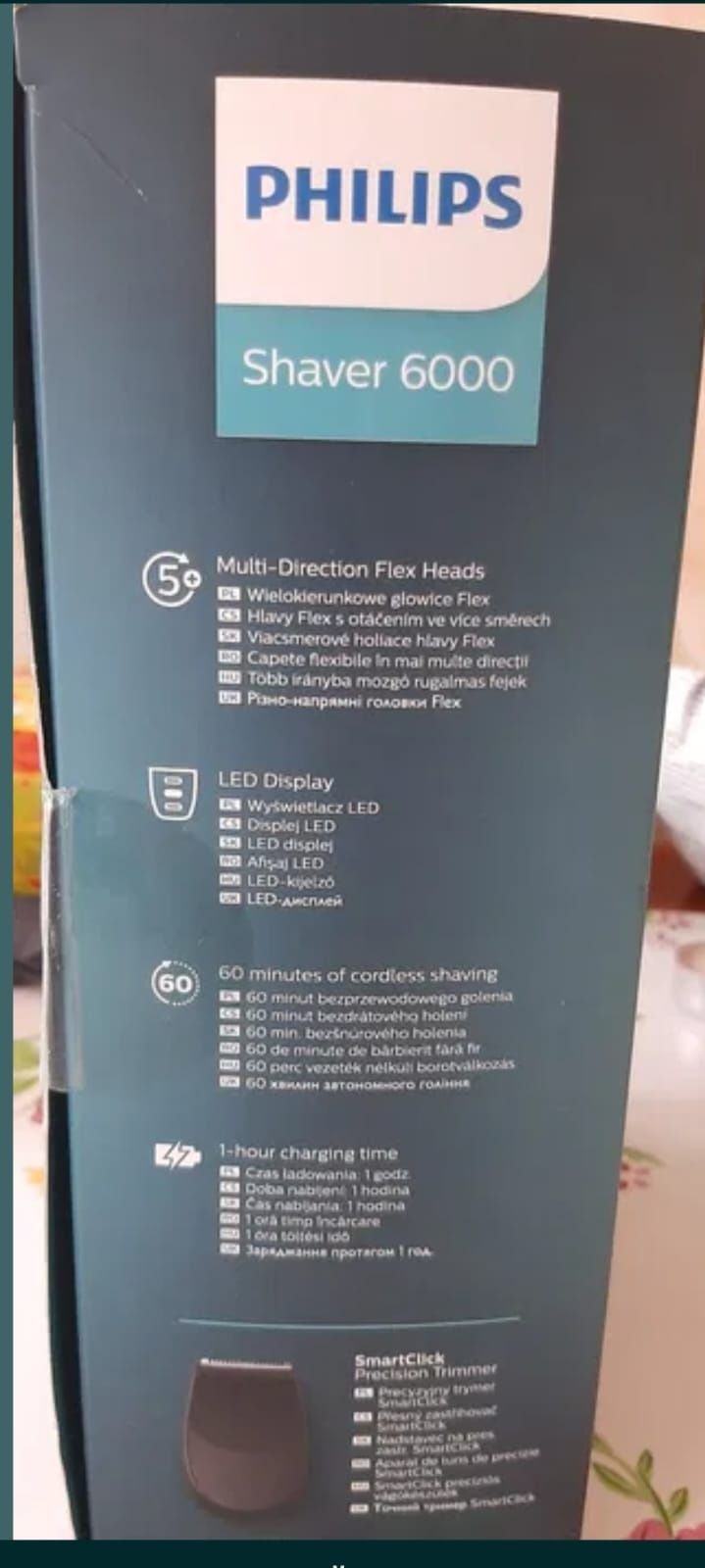 Aparat de ras umed și uscat Philips Shaver 6000 S6620/11AquaTec