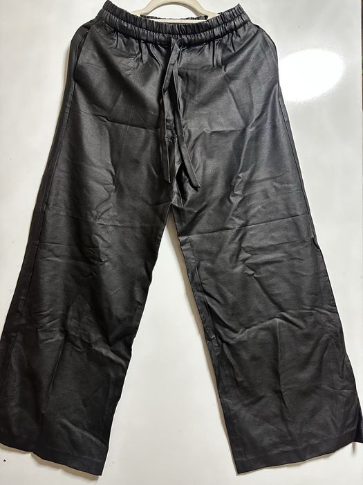 Кожен широк панталон ЗАРА / ZARA, размер ХС