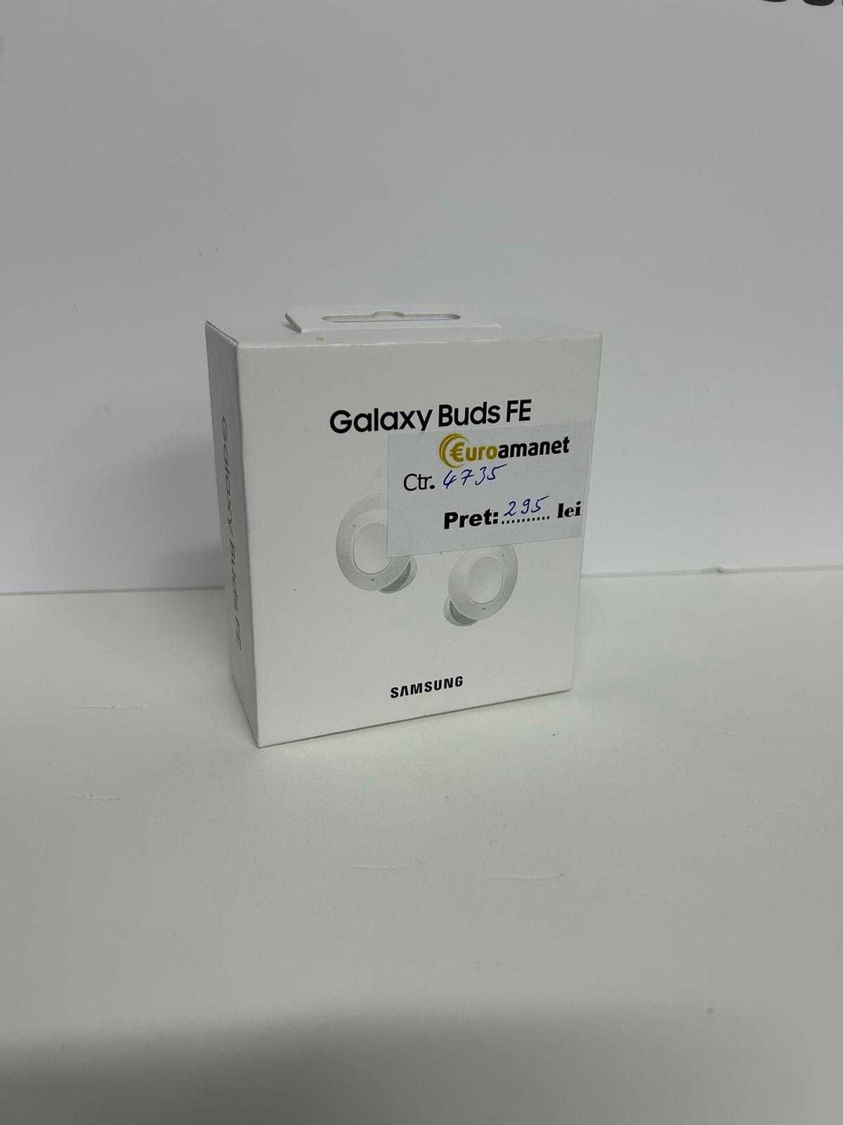 Casti bluetooth Samsung Galaxy Buds FE, White Sigilate -N-