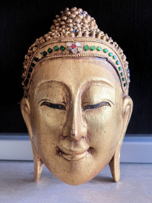 Figurina lemn Buddha