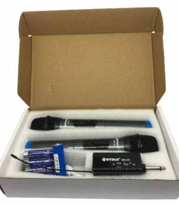 Комплект 2 безжични микрофонa, Вокални, Преносими, Качествен звук