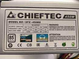 Sursa de alimentare Chieftec BFX-450BS, 450W, SFX, PFC Activ