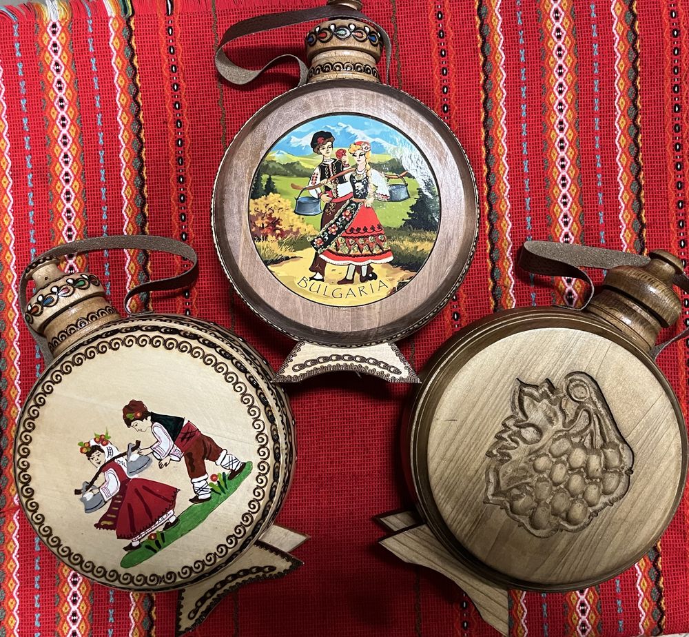 Дървена Бъклица с Българска украса