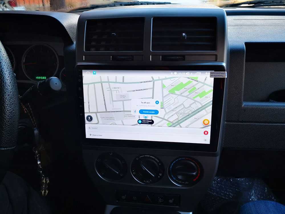 Navigatie Jeep Compas Octacore 4+32GB Android auto Carplay SIM 4G DSP