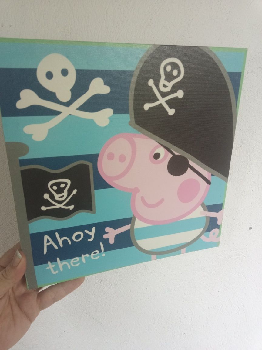 Tablou canvas Peppa pig , George pirat