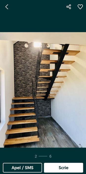 Scari interioare spirala și pe vang central