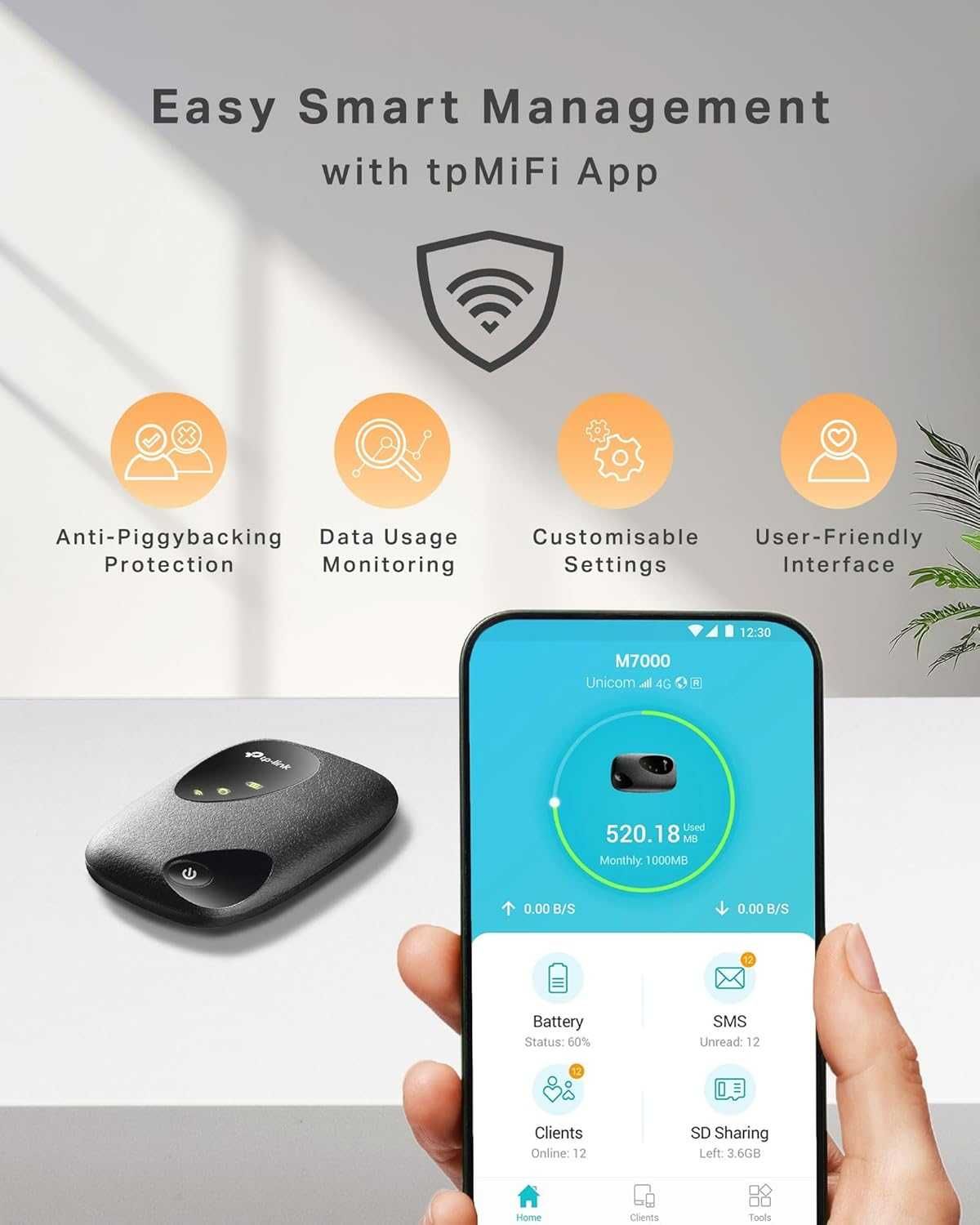 TpLink M7000 4G LTE мобилен Wi-Fi