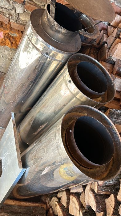 Coș inox folosit o iarnă