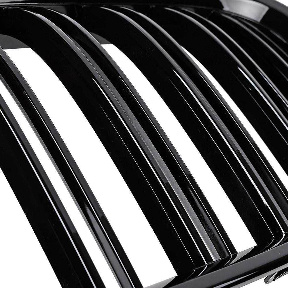 Решетки Бъбреци за БМВ BMW 7 серия F01 F02 2009+ Черен Гланц Двойни