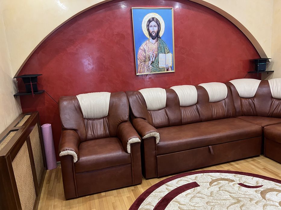 Canapea extensibila + fotoliu