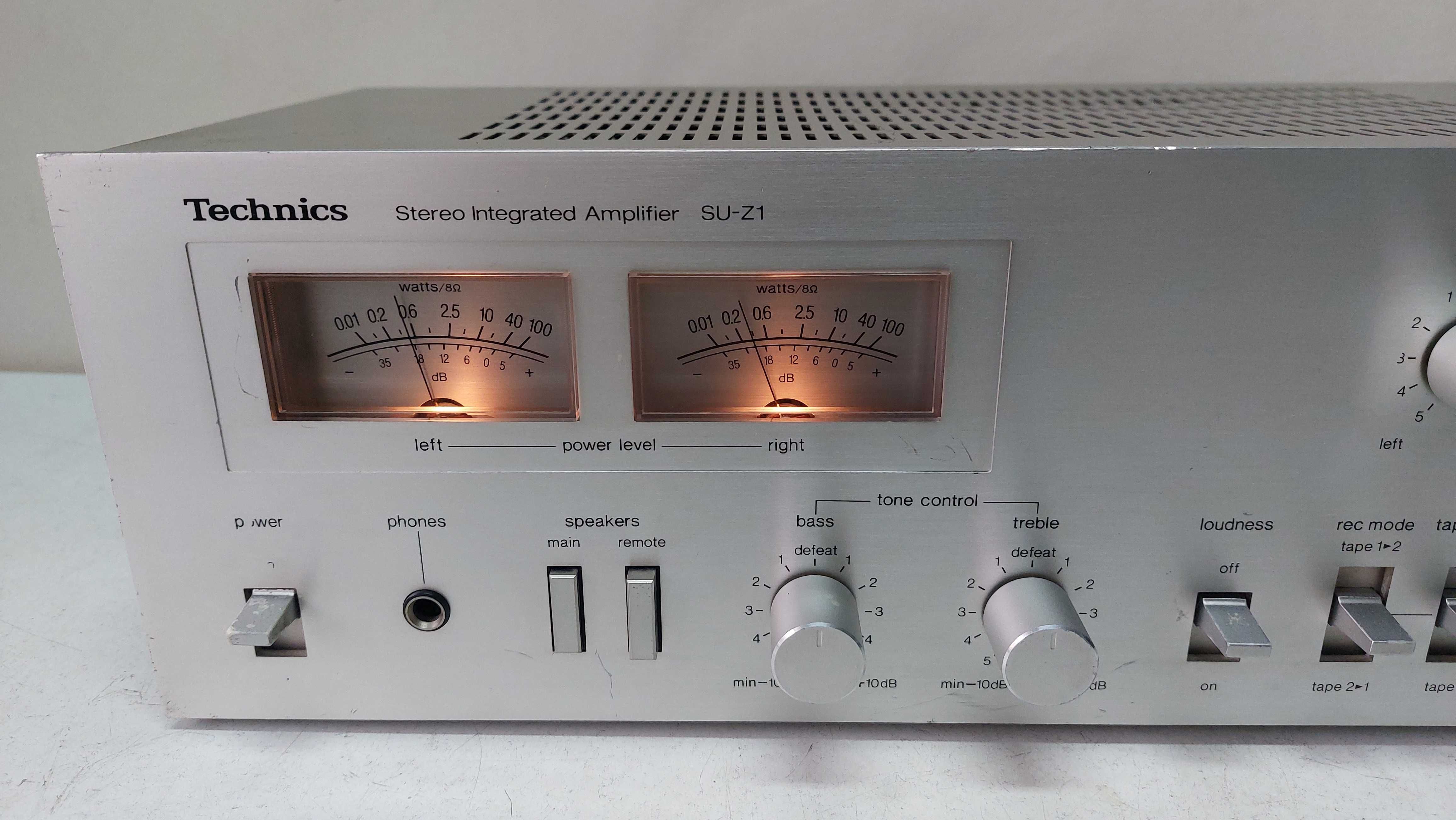 Technics SU Z 1 muzica la amplificator Vu metre ace muzica vintage
