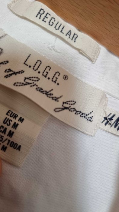 Camasa alb stralucitor - material calitativ de vara LOGG