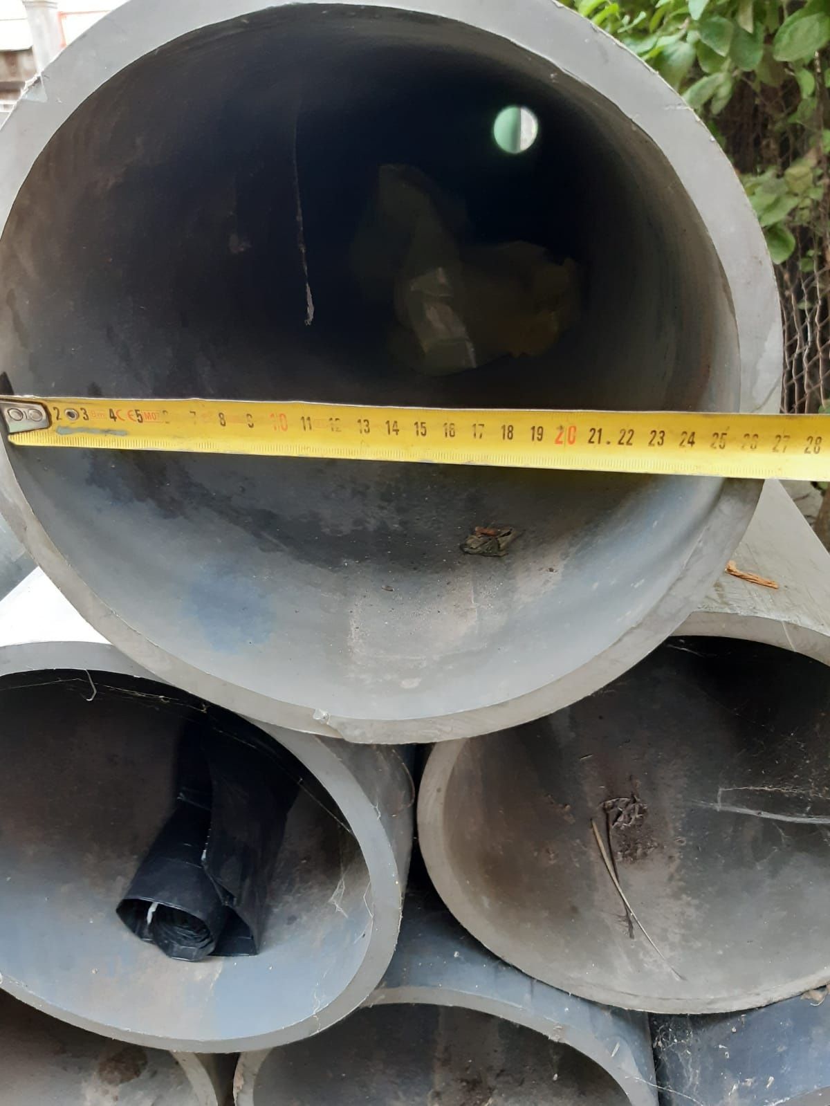 Tuburi plastic diam 280 mm, G 20 mm, L 6m