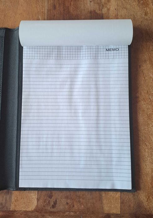 папка луксозна за документи черна Марксман Marksman Размер А4