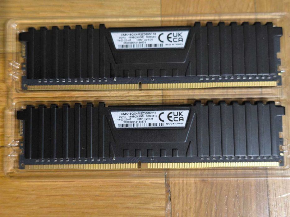 16GB (2x8) DDR4 Corsair Vengance LPX, 3600Mhz, CL18