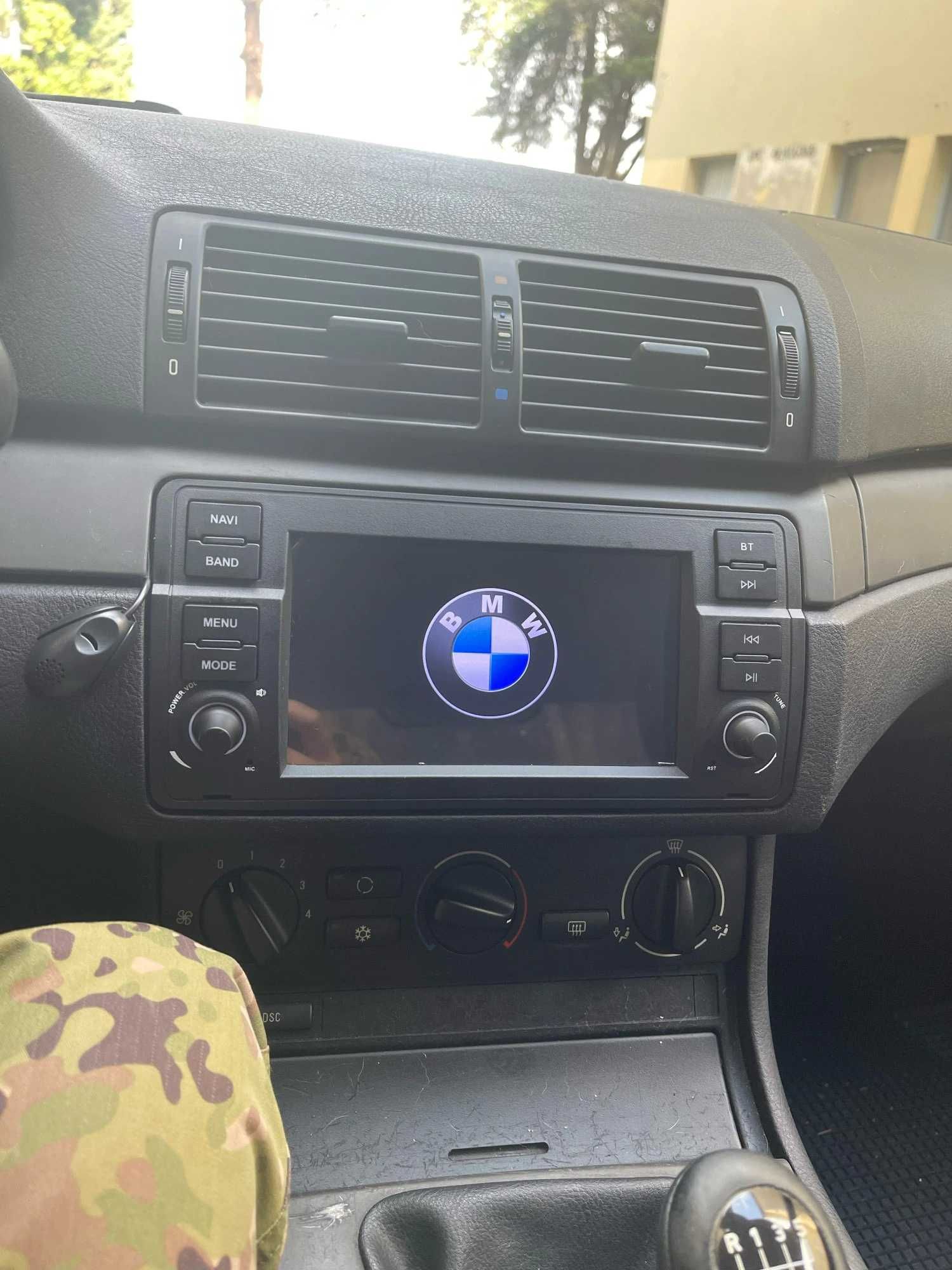 Navigatie GPS Android BMW E46 - Android 14, CarPlay, Android Auto QLed