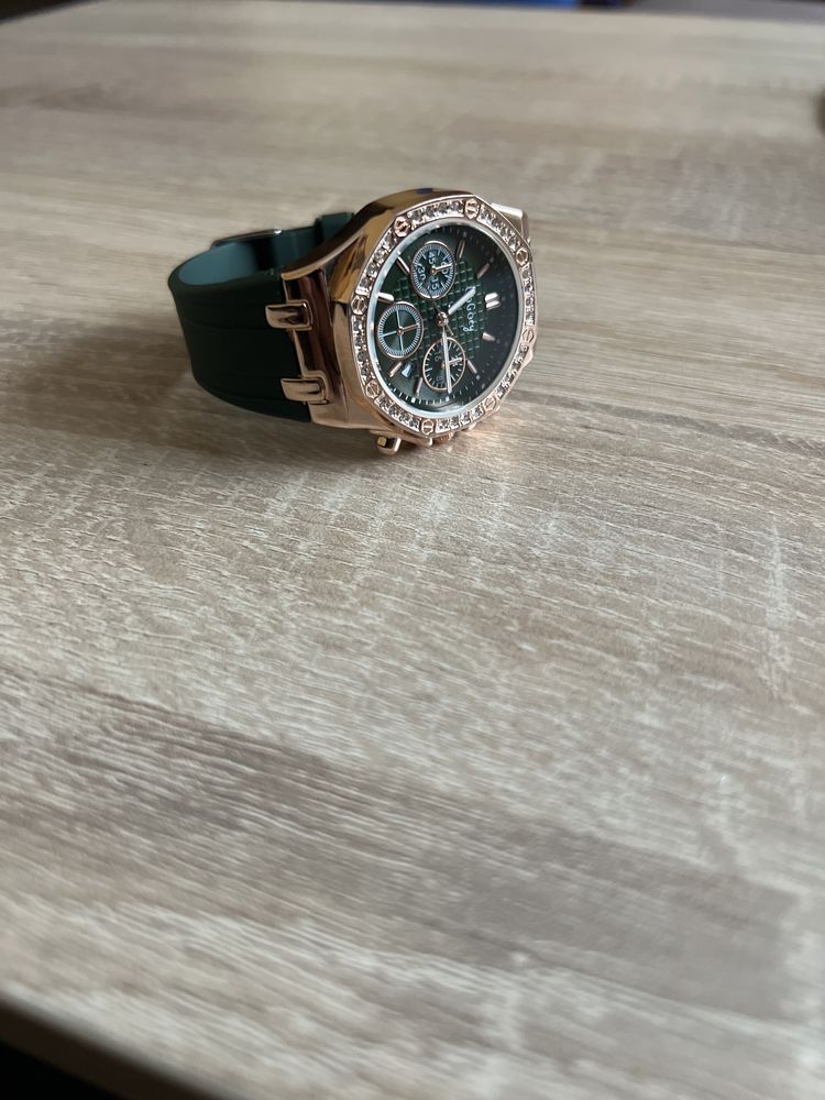 Дамски Часовник Green/Rose gold