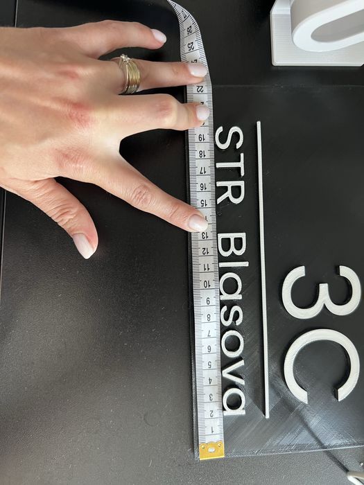 Număr de casă personalizat – realizat la imprimantă 3D