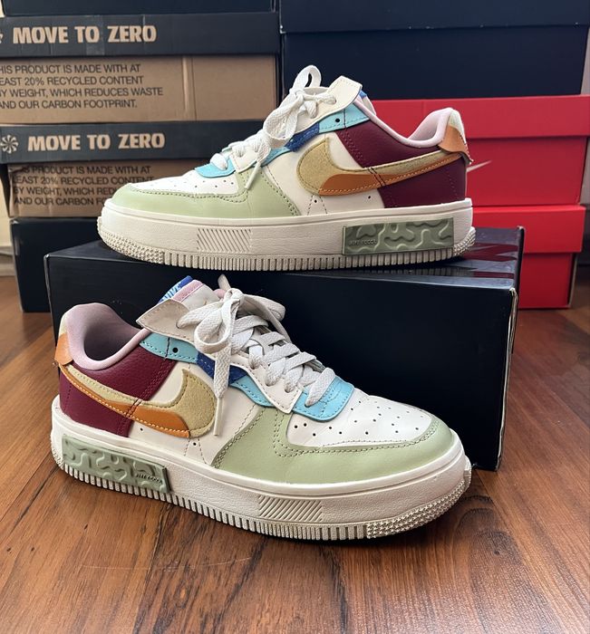 Nike Air Force 1 Fontanka Sail Multi 38.5 номер дамски маратонки