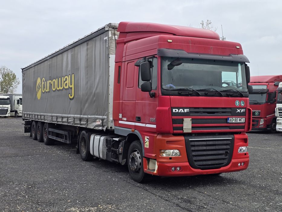 Vând ansamblu DAF + Remorcă Schmitz Coil-Liner