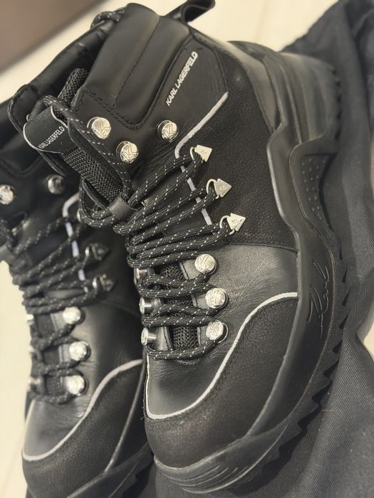 Боти Karl Lagerfeld от естествена кожа