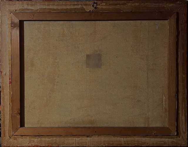 SUPERB -Tablou VECHI, ulei pe panza, MARE, 80x60cm+Rama, semnat