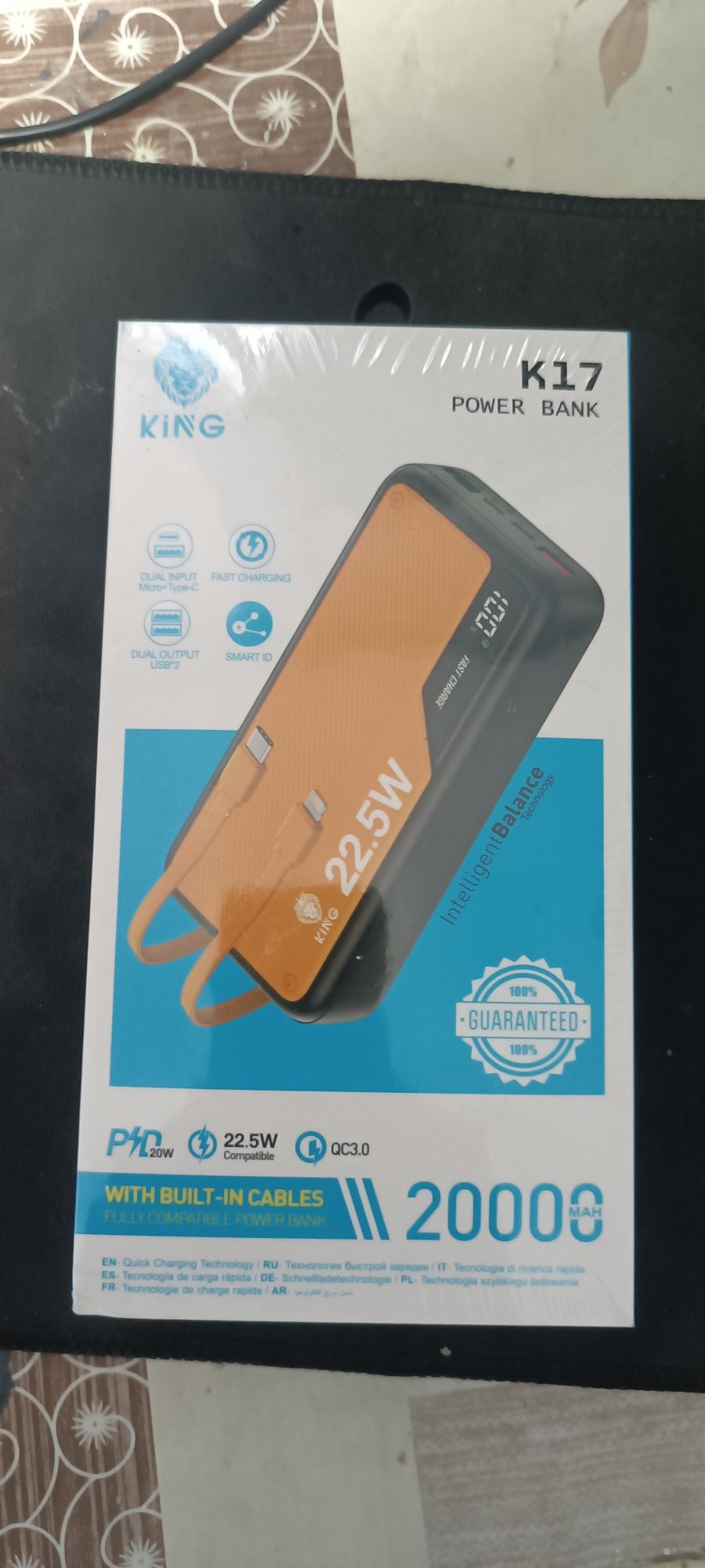 Аксиуа Power bank Kachestivinniy KING K17 КАЧЕСТИВИННИ  Повер банк кач