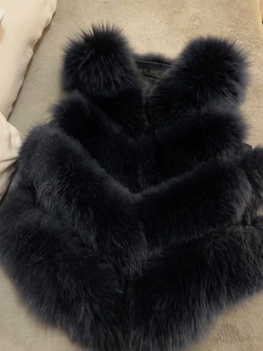 Елек от естествен косъм лисица