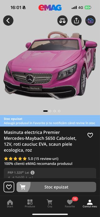 Masinuta pentru fetite