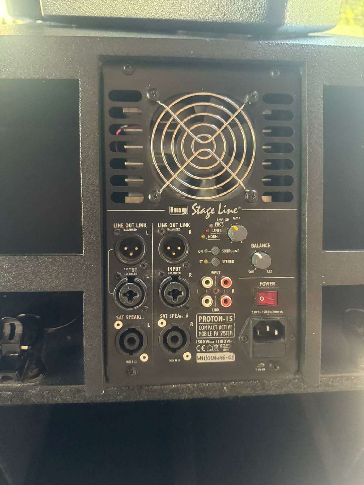 Sistem audio profesional de putere