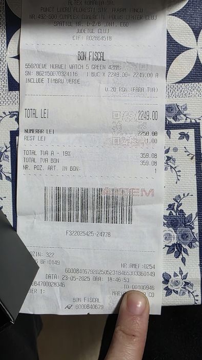 Vând ceas Huawei watch 5