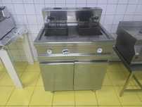 Friteuza 18L pe gaz, cuva dubla, robineti de scurgere