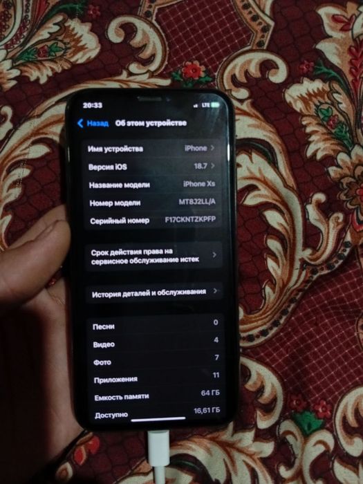 I phone xs  64GB qora