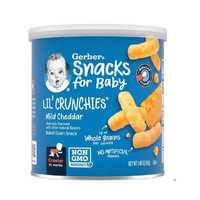 Gerber Snacks for Baby Lil Crunchies, мягкий чеддер, 1,48 унции

Цельн