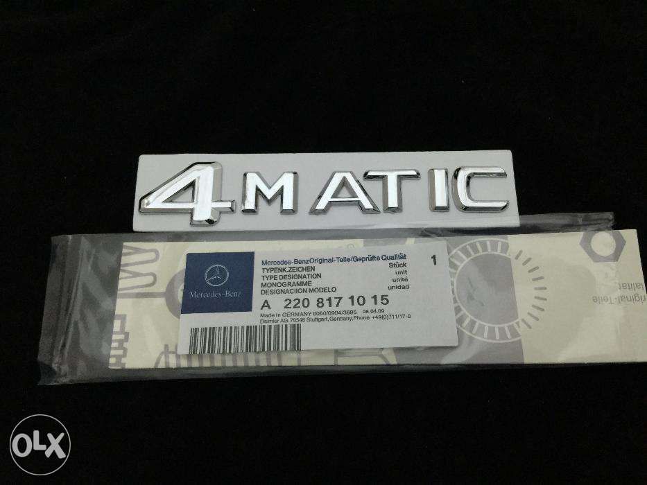 Emblema Mercedes 4Matic spate ABS crom