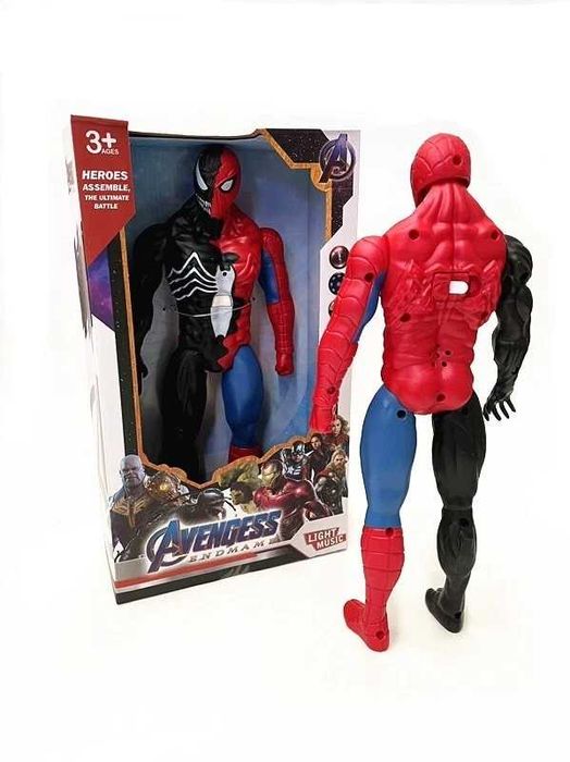 Екшън фигура Венъм Симбиот - Спайдърмен, 30см, светлини и звуци