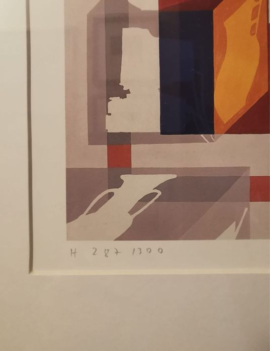 Антикварна Картина на Еберхард ,, Нещата и техните кубчета “ 2001 г.