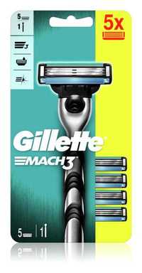 3 seturi- Aparat ras Gillette Mach3+ 5 rezerve/set!