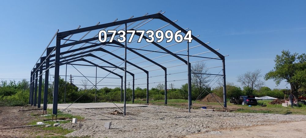 Vând hale metalice complete.