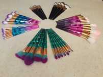 038 нови комплекти четки за грим Диамант 12 бр Diamond brushes
