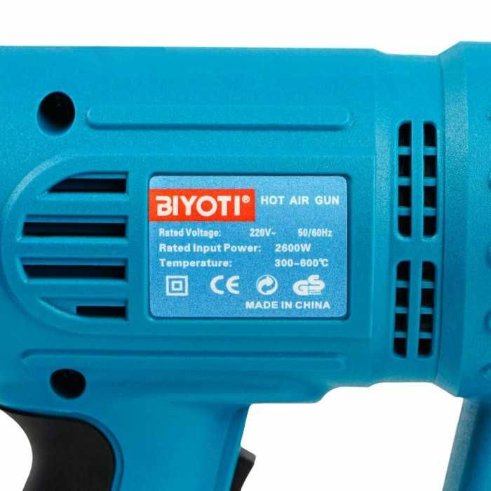 Строительный фен BIYOTI 2600W BYT-EB001