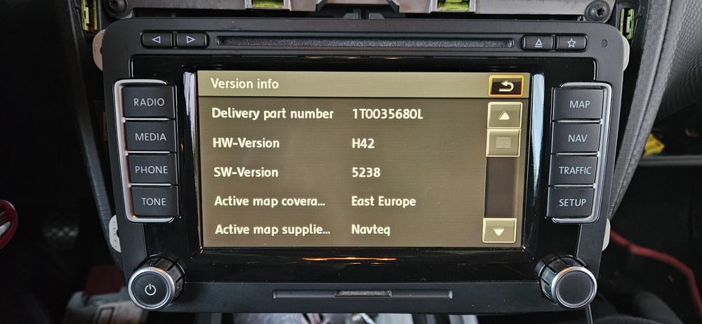 RNS510 VW лед дисплей